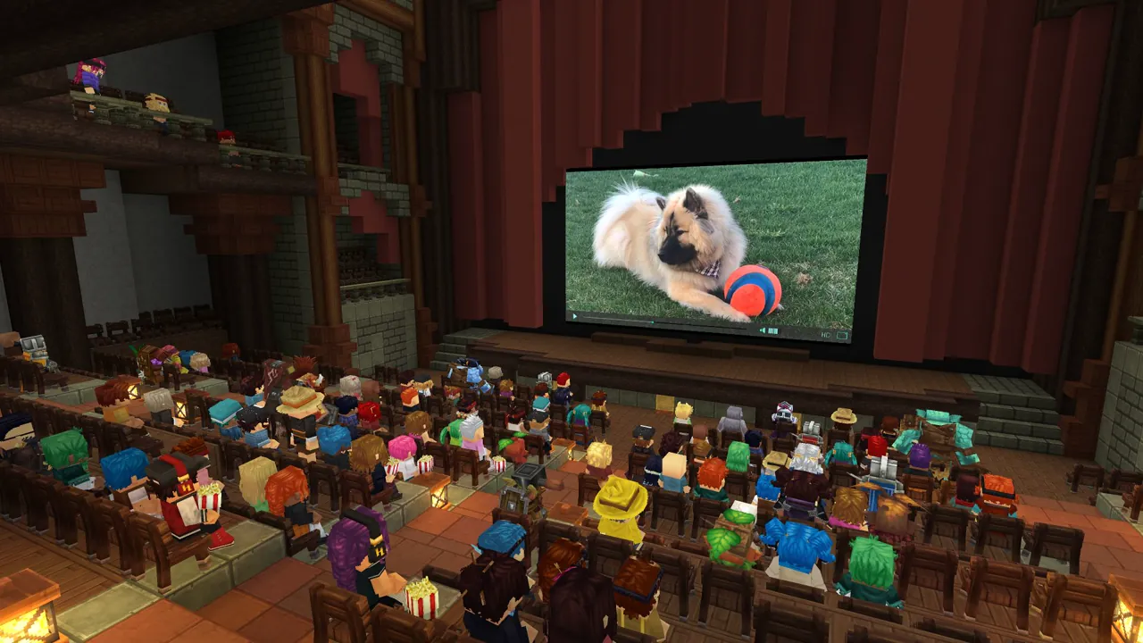 A hall full of Hytale players